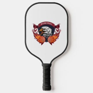 Eagle Flame Basketball Wappen Pickleball Schläger