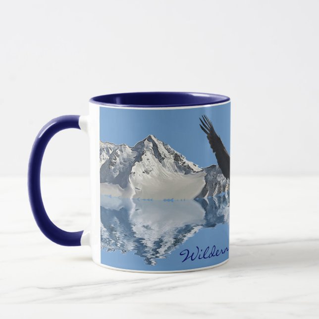 EAGLE FLIGHT Bald Eagle Wildlife Drinks Tasse (Links)
