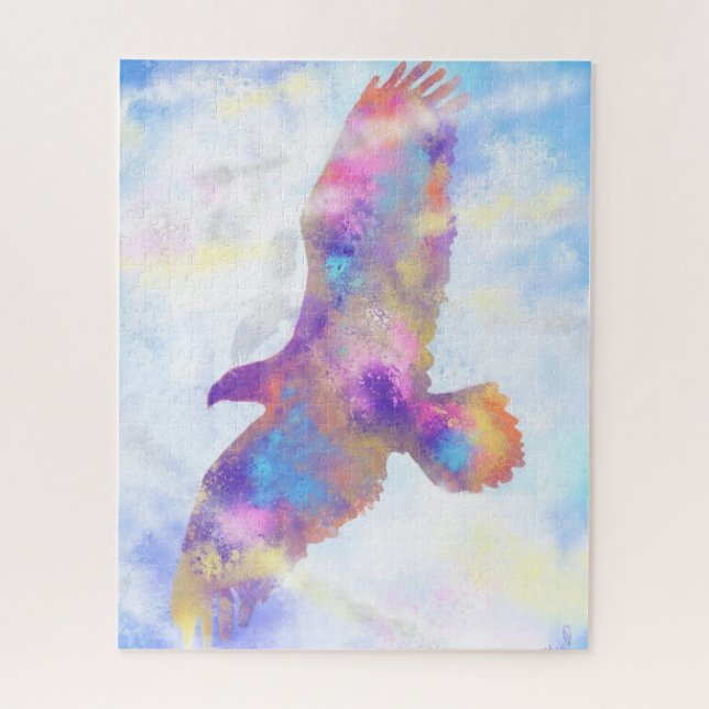 Eagle Flying - The Watercolor Art Collection Puzzle (Vertikal)