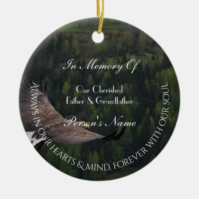 Eagle Flying Tribute Ornament by HAMbyWG (Vorne)