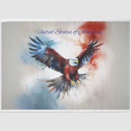 Eagle Flying USA Decoupage Seidenpapier