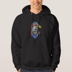 Eagle Form amerikanische Flagge Form Patriotische  Hoodie