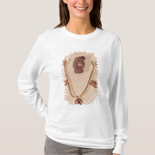 Eagle-förmige Brosche und eine Halskette T-Shirt