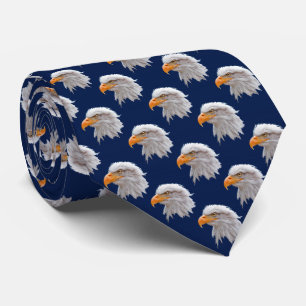 Eagle Frenzy Krawatte Double Sided Print (Marine)
