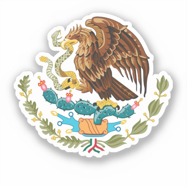Eagle From Mexican Flag Aufkleber (Vorderseite)