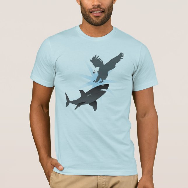 Eagle gegen Haifisch T-Shirt (Vorderseite)