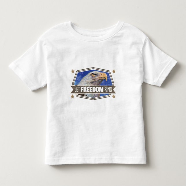 Eagle-Gelassener Freiheits-Ring Kleinkind T-shirt (Vorderseite)
