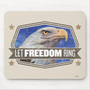 Eagle-Gelassener Freiheits-Ring Mousepad