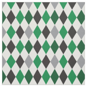 Eagle Green & Black Raute Muster Stoff