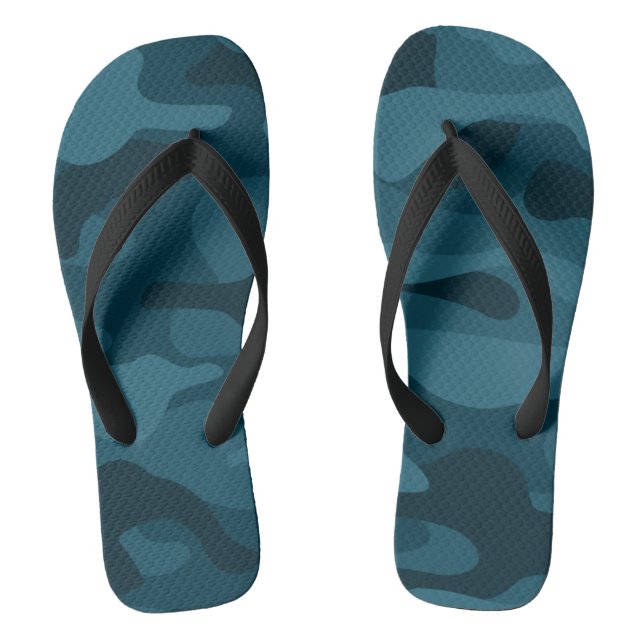 Eagle Green Monocolor Camo Flip Flops (Fußbett)