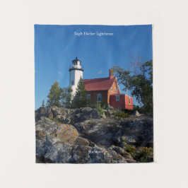 Eagle Harbor Lighthouse Tapestation Wandteppich