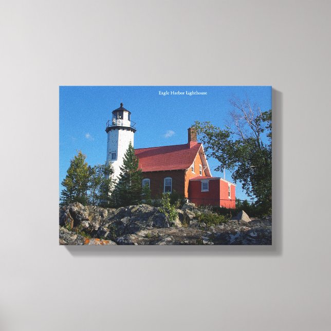Eagle Harbour Lighthouse Canvas Print Leinwanddruck (Vorderseite)
