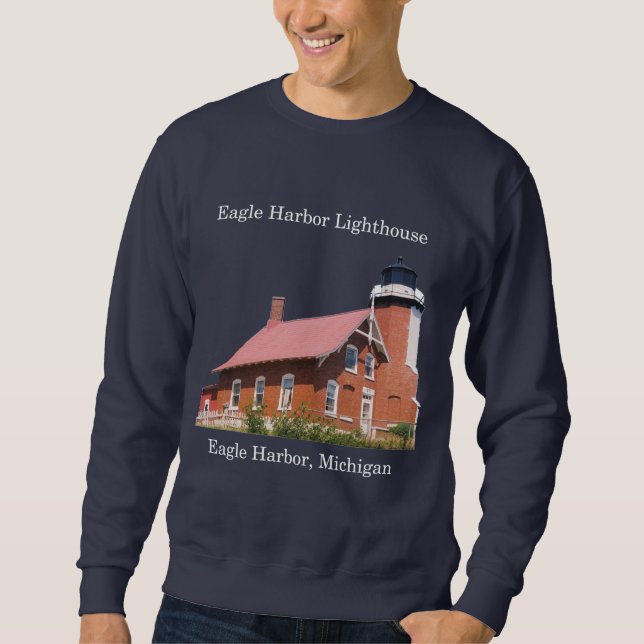 Eagle Harbour Lighthouse Dunkles Shirt (Vorderseite)