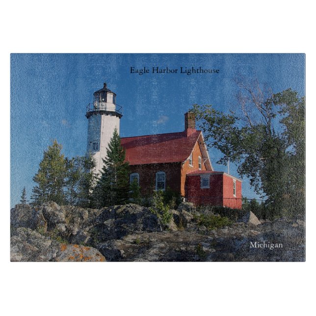 Eagle Harbour Lighthouse Schneidbrett Schneidebrett (Vorderseite)