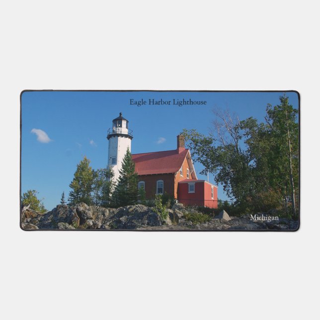 Eagle Harbour Lighthouse Schreibtischmatte (Vorderseite)
