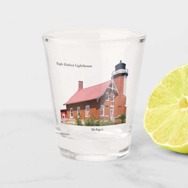 Eagle Harbour Lighthouse Showglass Schnapsglas (Vorderseite)