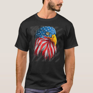 Eagle Head American Flag Patriotic 4. Juli 3. T-Shirt