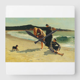 Eagle Head, Manchester, Massachusetts Fine Art Quadratische Wanduhr