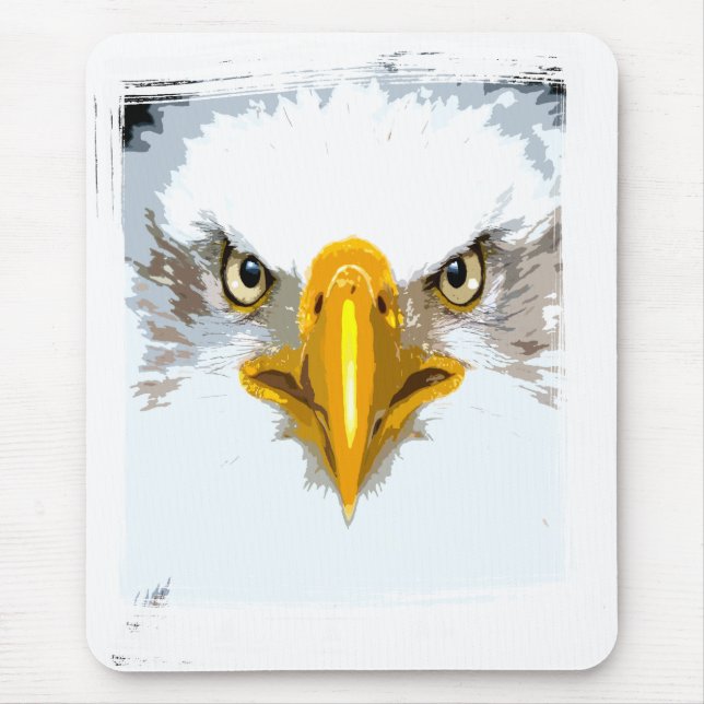 Eagle Head Moderner Pop Art Custom Template Mousepad (Vorne)