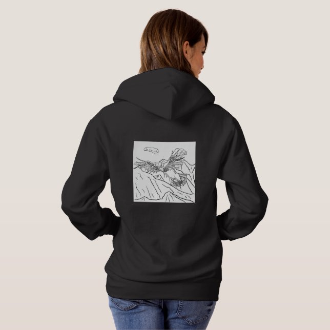 Eagle 🦅  hoodie (Schwarz voll)