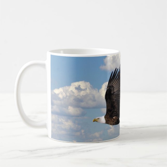 Eagle im Himmel Kaffeetasse (Links)