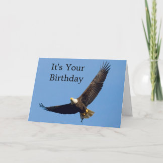Eagle In Flight Birthday Greeting Card Karte