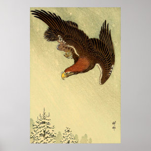 Eagle in Flight Ohara Koson 1933 Japanische Kunst Poster