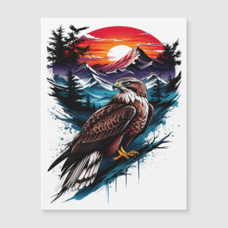 Eagle in the mountain magnetkarte