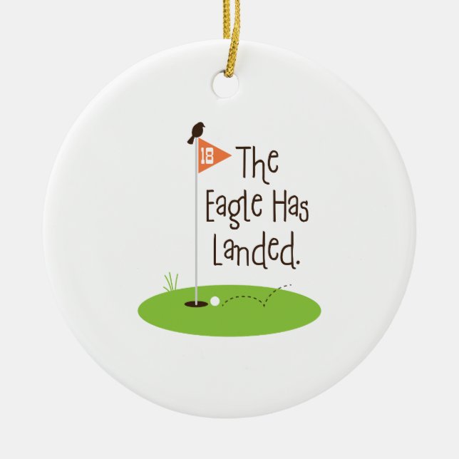 Eagle ist gelandet keramikornament (Vorne)