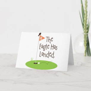 Eagle ist, Golf-Szene gelandet Karte