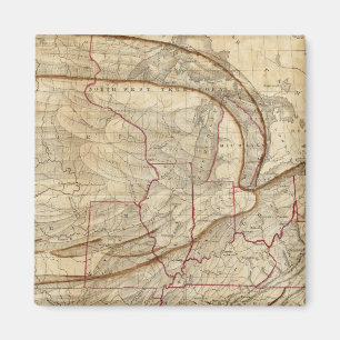 Eagle-Karte der Vereinigten Staaten Magnet