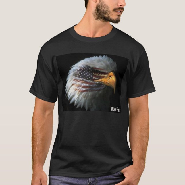 Eagle-Kriegsbemalung T-Shirt (Vorderseite)