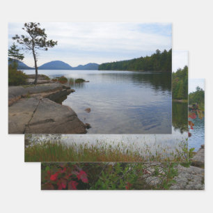 Eagle Lake im Acadia National Park Geschenkpapier Set