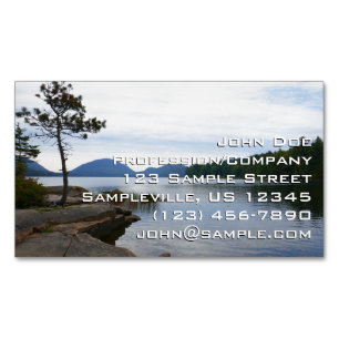 Eagle Lake im Acadia National Park Magnetische Visitenkarte