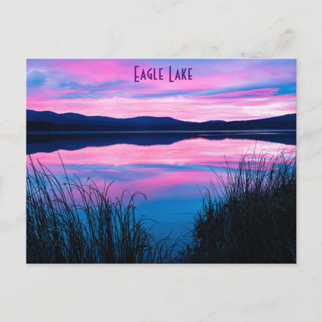 Eagle Lake Lassen Landkreis Postkarte (Vorderseite)
