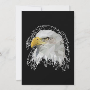 Eagle Lowpoly Dankeskarte