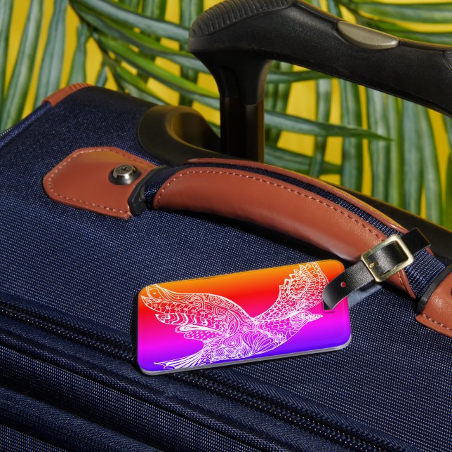Eagle Luggage Tag Gepäckanhänger (Vorderseite Insitu 3)