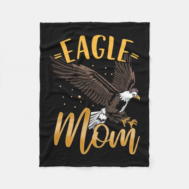 Eagle Mama Fleecedecke (Vorderseite)