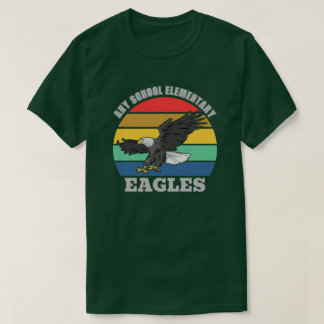 Eagle Mascot School benutzerdefinierbarer Template T-Shirt