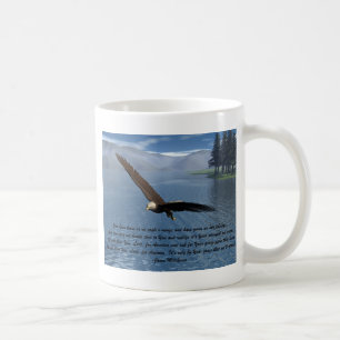 Eagle mit Gedicht Tasse