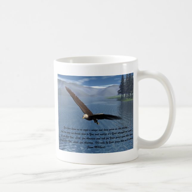 Eagle mit Gedicht Tasse (Rechts)