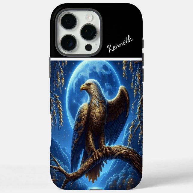 Eagle-Mondlicht-Uhr Case-Mate iPhone Hülle (Rückseite)