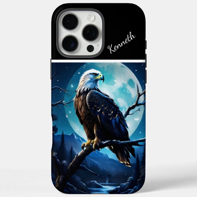 Eagle-Mondlicht-Uhr Case-Mate iPhone Hülle (Rückseite)