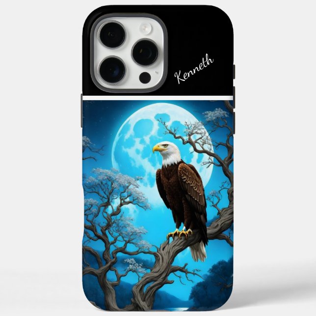 Eagle-Mondlicht-Uhr Case-Mate iPhone Hülle (Rückseite)