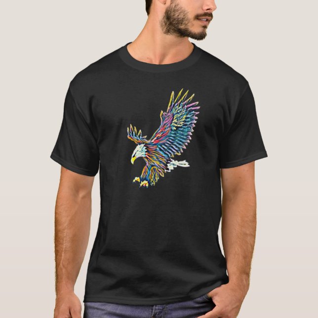 Eagle Motif Bird of Prey T-Shirt (Vorderseite)