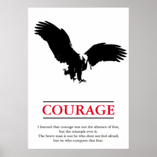 Eagle Motivierend Courage Pop Kunst Inspiration Poster