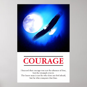 Eagle Motivierend Courage Pop Kunst Inspiration Poster