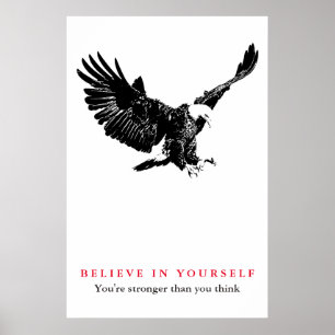 Eagle Motivierend Vertrauen glauben an sich selbst Poster