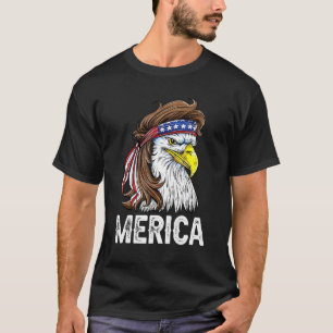 Eagle Mullet 4. Juli US-amerikanische Flagge Meric T-Shirt