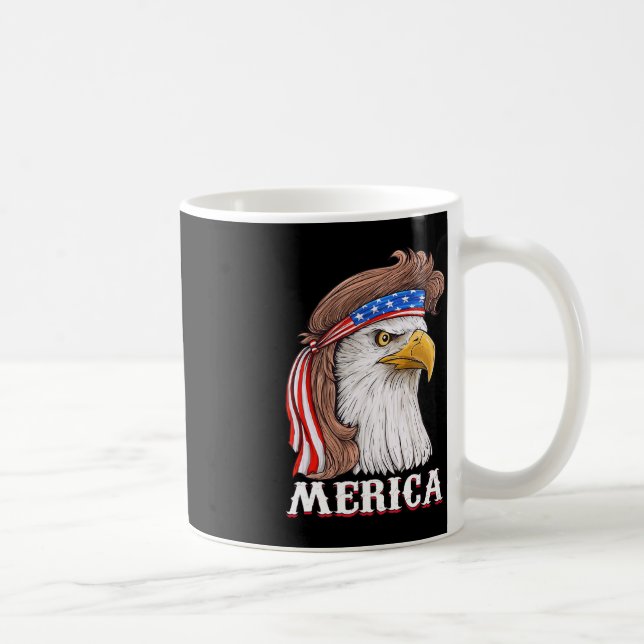 Eagle Mullet 4. Juli USA Fahne Merica Kaffeetasse (Rechts)